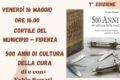 Venerdì 16 maggio 2025 a Fidenza incontro su 500 anni di cultura della cura