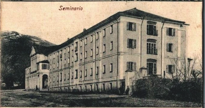 Il seminario di Bedonia in una cartolina degli anni Dieci del Novecento