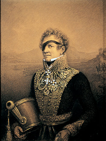 Il generale Adam Albrecht Neipperg ritratto da Giovan Battista Callegari nel 1825 ca., Museo Glauco Lombardi