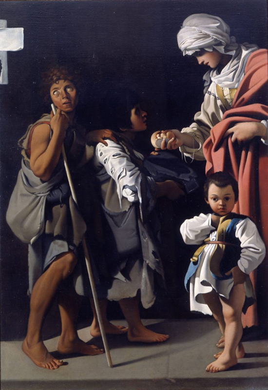 Allegoria della Carità, copia settecentesca di un affresco di Bartolomeo Schedoni del 1611, Galleria Nazionale di Parma