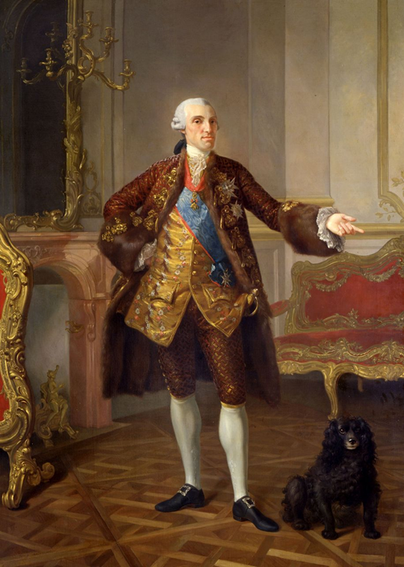 Filippo di Borbone duca di Parma, dipinto di Laurent Pécheux, 1765, Galleria Nazionale di Parma