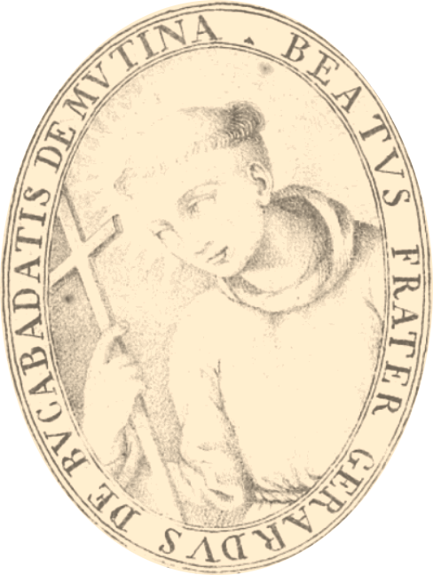 Effige del beato Gherardo Boccabadati, ripresa da un disegno di Giovanni Battista Spaccini (1570-1636)