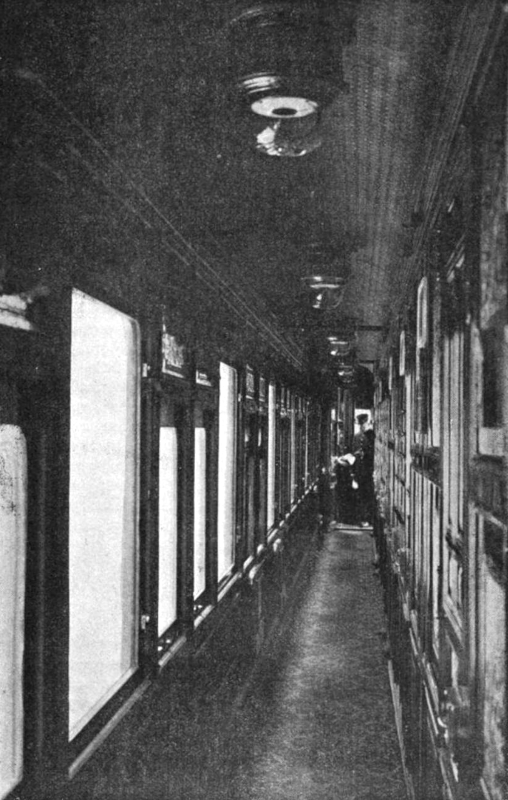 Interno di un carrozza letto della Compagnie Internationale des Wagons-Lits a inizio XX secolo